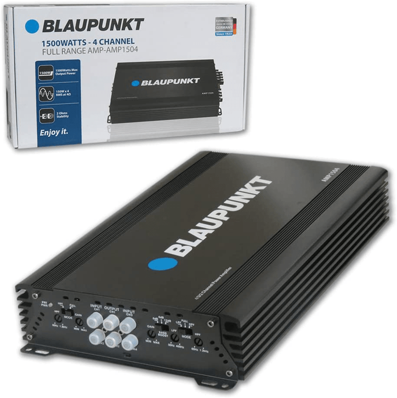 Blaupunkt 1500W 4-Channel, Full-Range Amplifier Electronics > Audio > Audio Components > Audio Amplifiers BLAUPUNKT   