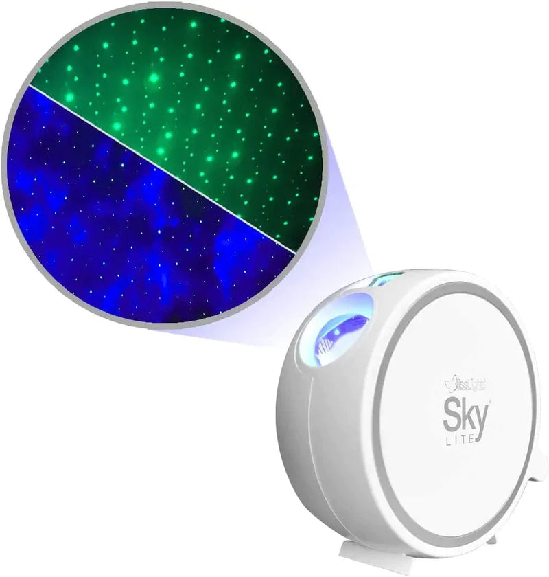 Blisslights Sky Lite - LED Laser Star Projector, Galaxy Lighting, Nebula Lamp for Gaming Room, Home Theater, Bedroom Night Light, or Mood Ambiance (Green Stars)