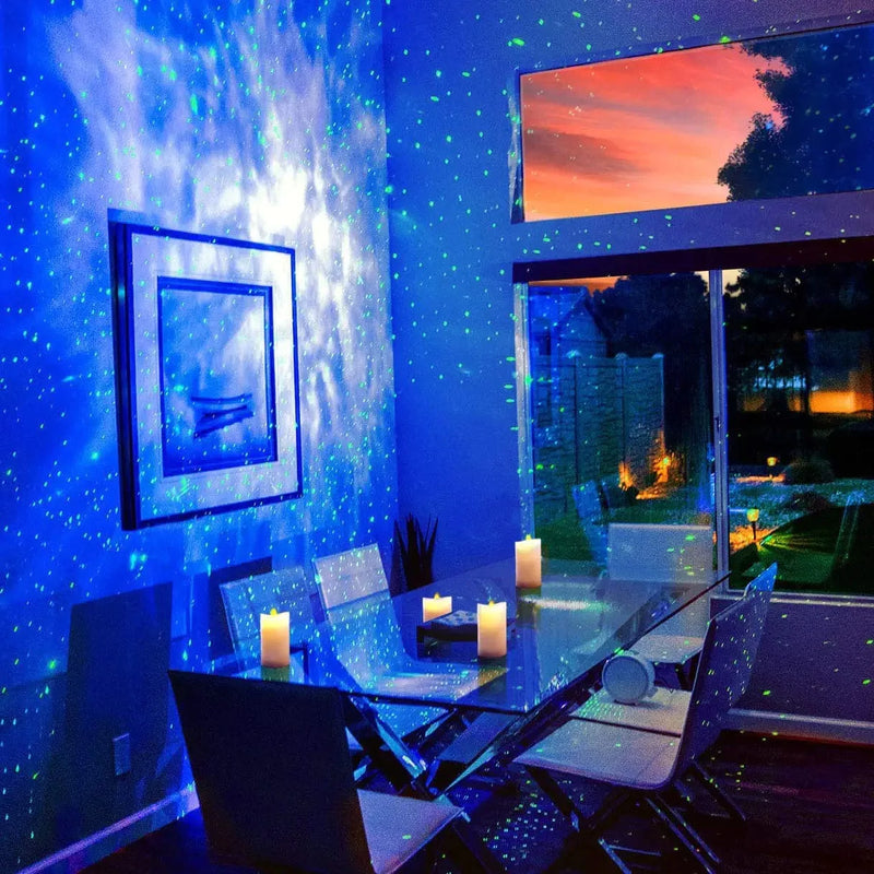 Blisslights Sky Lite - LED Laser Star Projector, Galaxy Lighting, Nebula Lamp for Gaming Room, Home Theater, Bedroom Night Light, or Mood Ambiance (Green Stars)