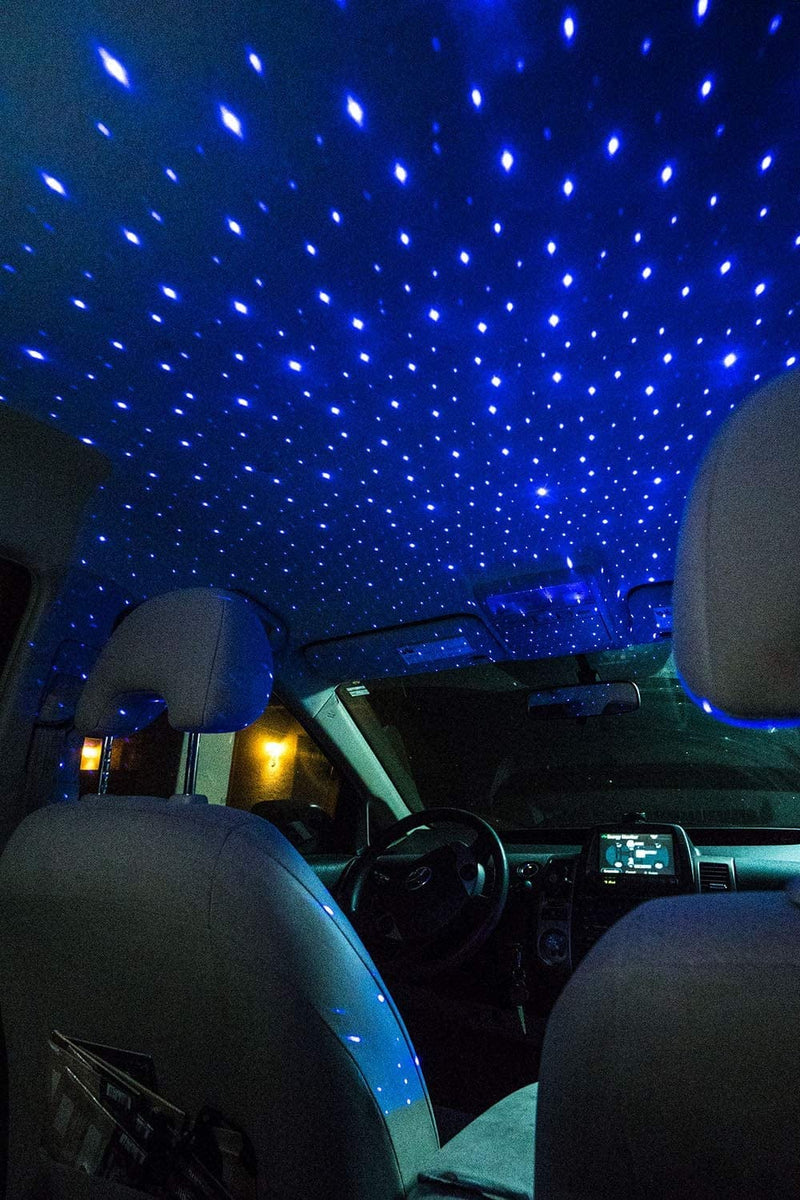Blisslights Starport USB Laser Star Projector for Game Room Decor, Bedroom Night Light, or Galaxy Mood Lighting Ambiance (Blue)