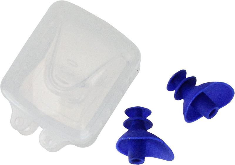 Blue Molded Silicon Ear Plugs Swimming Pool Accessories with Case Sporting Goods > Outdoor Recreation > Boating & Water Sports > Swimming Pool Central   