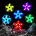 Blufree 3.3" LED Floating Pool Lights for Bathtub Fountain Hot Tub, IP68 Waterproof Color Changing Pond Light Magnetic LED Lights Decor Home Party Vase Wedding Christmas Halloween Starfish Lamp Home & Garden > Pool & Spa > Pool & Spa Accessories Blufree 6 Pcs  
