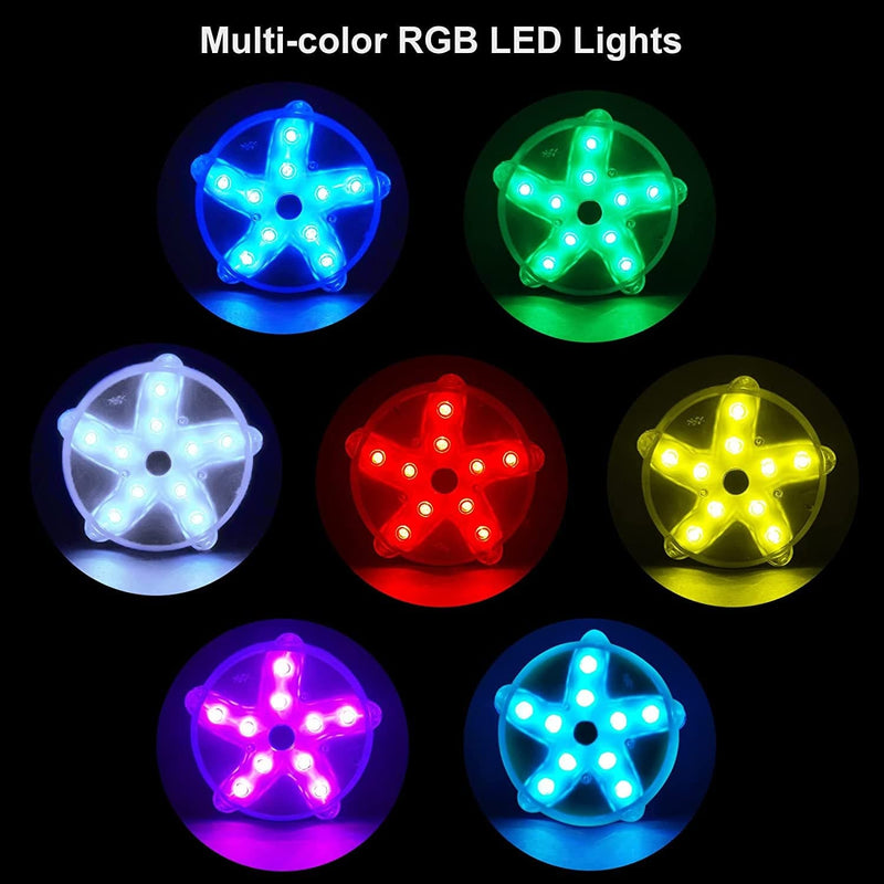 Blufree 3.3" LED Floating Pool Lights for Bathtub Fountain Hot Tub, IP68 Waterproof Color Changing Pond Light Magnetic LED Lights Decor Home Party Vase Wedding Christmas Halloween Starfish Lamp Home & Garden > Pool & Spa > Pool & Spa Accessories Blufree   