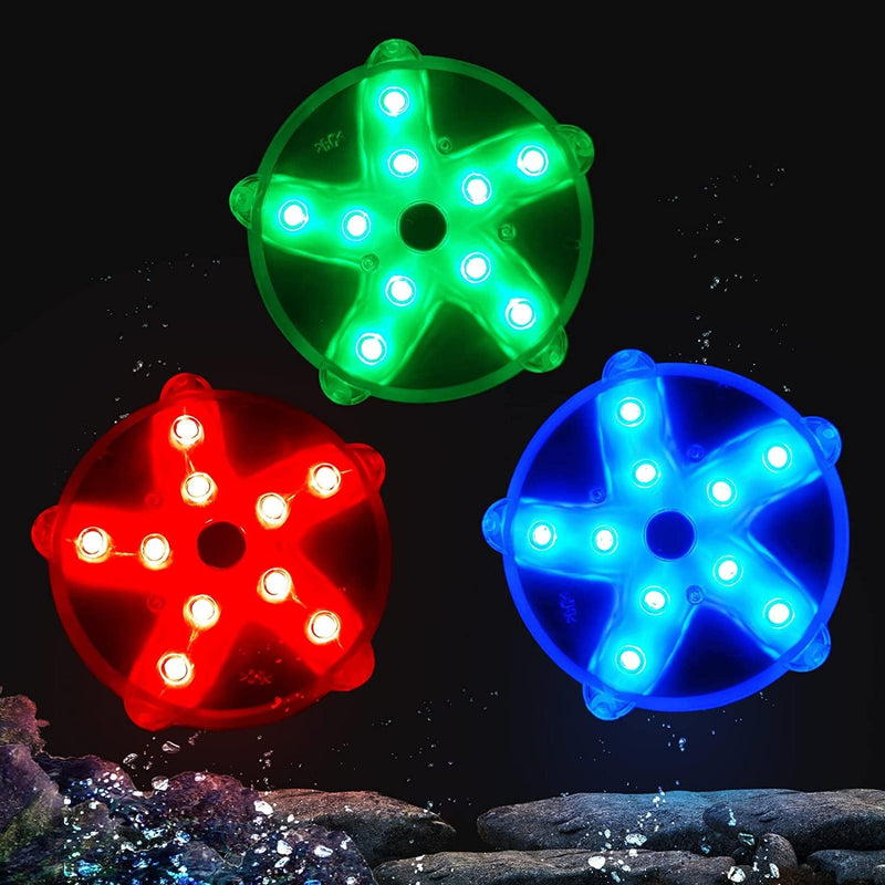 Blufree 3.3" LED Floating Pool Lights for Bathtub Fountain Hot Tub, IP68 Waterproof Color Changing Pond Light Magnetic LED Lights Starfish Lamp for Party Vase Wedding Home Decorations.(3Pcs) Home & Garden > Pool & Spa > Pool & Spa Accessories Blufree 3  