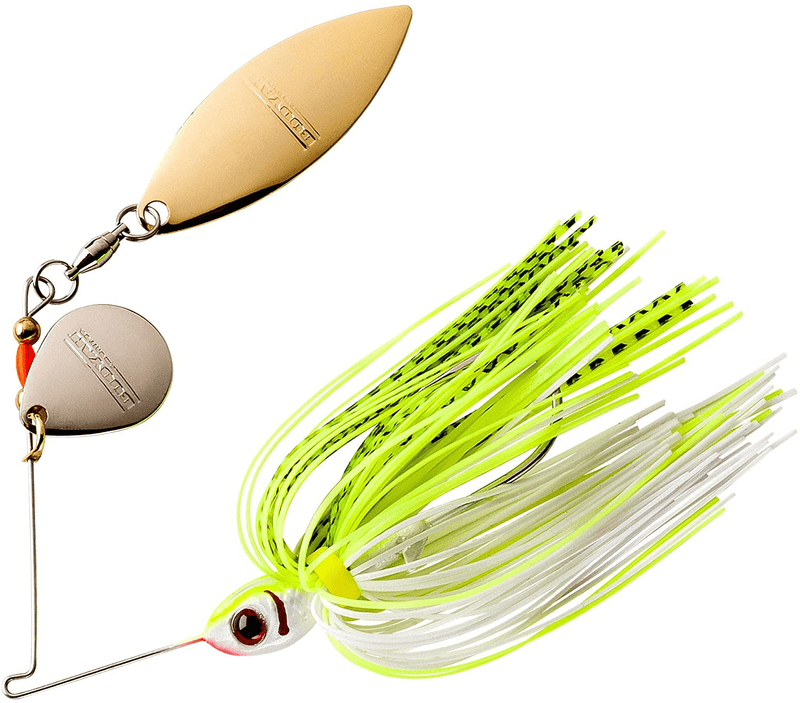 Booyah Blade Spinner-Bait Bass Fishing Lure Sporting Goods > Outdoor Recreation > Fishing > Fishing Tackle > Fishing Baits & Lures BOOYAH Chartreuse White Shad Tandem (1/4 Oz) 