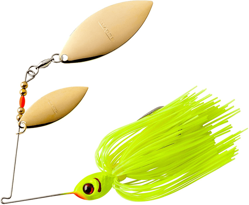 Booyah Blade Spinner-Bait Bass Fishing Lure Sporting Goods > Outdoor Recreation > Fishing > Fishing Tackle > Fishing Baits & Lures BOOYAH Chartreuse Double Willow (3/8 Oz) 