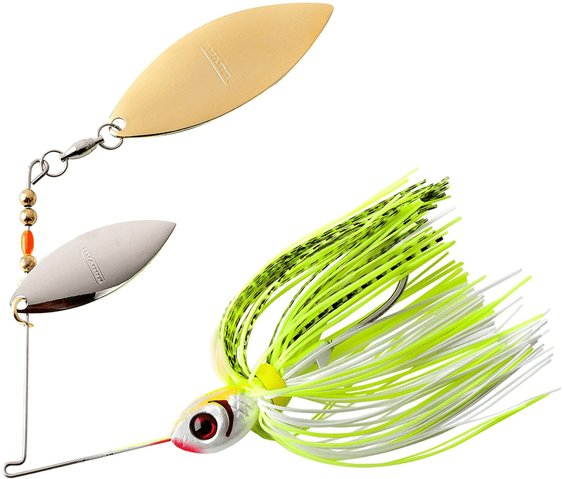 Booyah Blade Spinner-Bait Bass Fishing Lure Sporting Goods > Outdoor Recreation > Fishing > Fishing Tackle > Fishing Baits & Lures BOOYAH Chartreuse White Shad Double Willow (1/2 Oz) 