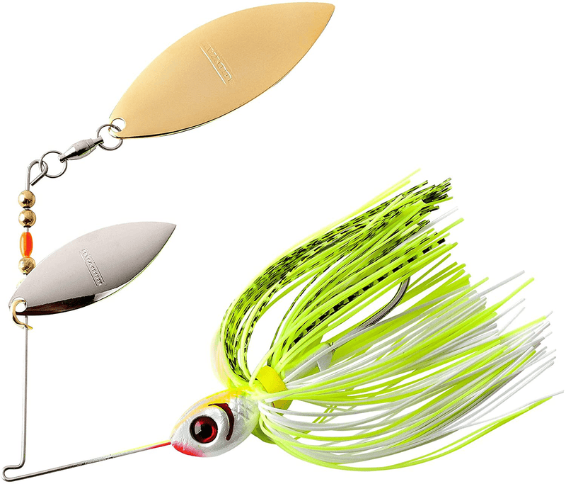 Booyah Blade Spinner-Bait Bass Fishing Lure Sporting Goods > Outdoor Recreation > Fishing > Fishing Tackle > Fishing Baits & Lures BOOYAH Chartreuse White Shad Double Willow (3/8 oz) 