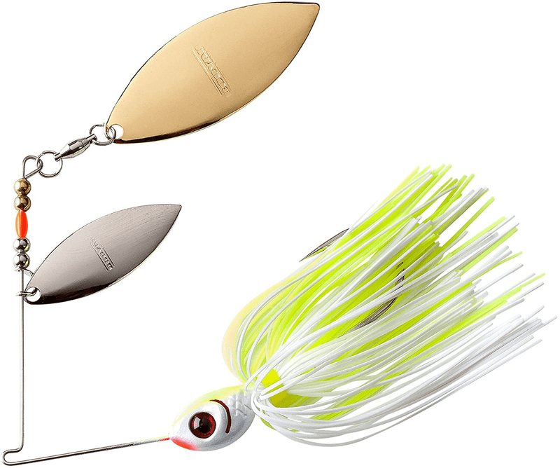 Booyah Blade Spinner-Bait Bass Fishing Lure Sporting Goods > Outdoor Recreation > Fishing > Fishing Tackle > Fishing Baits & Lures BOOYAH White Chartreuse Double Willow (1/2 Oz) 