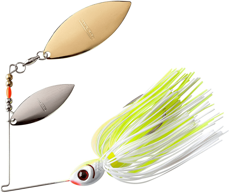 Booyah Blade Spinner-Bait Bass Fishing Lure Sporting Goods > Outdoor Recreation > Fishing > Fishing Tackle > Fishing Baits & Lures BOOYAH White Chartreuse Double Willow (3/8 Oz) 
