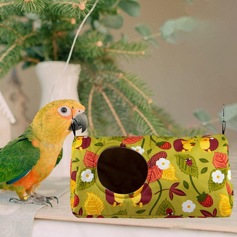 Bothyi Parrots Cage Hanging Hammock Bed House Accessories Toy Sleeping with Hook, Bird House Nest for Cockatoos,Cockatiels, Parakeets, African Grey, Green 31X15X15Cm Animals & Pet Supplies > Pet Supplies > Bird Supplies > Bird Cages & Stands Bothyi   
