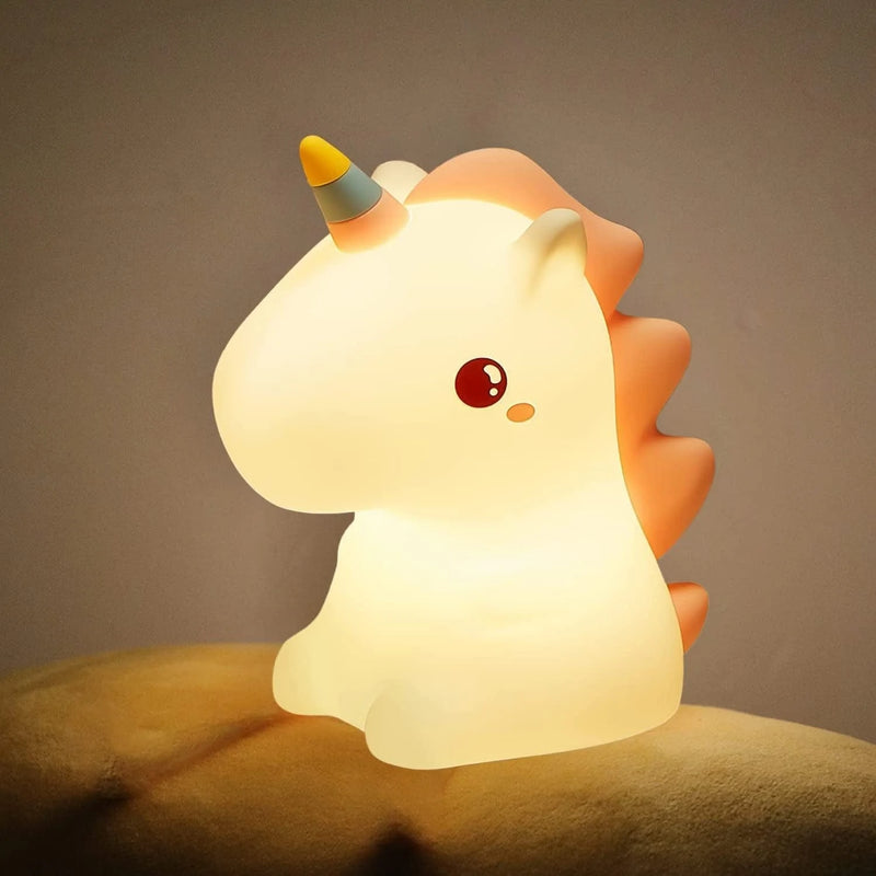 Boxgear Kids Night Light – Baby Night Light for Nursery Decor, Kids Bedroom – Cute Night Light Lamp for Boys, Girls – Color-Changing Silicone Nursery Lamp – Dimmable Battery Powered Lamp (Jellyfish) Home & Garden > Lighting > Night Lights & Ambient Lighting Boxgear Unicorn  