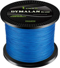 Braided Fishing Line by DYMALAN: 4-Strand Line, Abrasion Resistant PE Material for Durability, Zero Stretch & Low Memory, Extra Thin Diameter, Suitable for Saltwater &Freshwater Sporting Goods > Outdoor Recreation > Fishing > Fishing Lines & Leaders JIMEI Blue 50LB/22.7KG 0.40mm-1097 Yds 