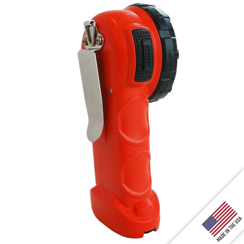 Brightstar Responder Right Angle Flashlight | Intrinsically Safe UL Class I, Division 1-3 Certified, 205 Lumens LED Spotlight for Fire Rescue, Work, Industrial Use, Emergencies, & More