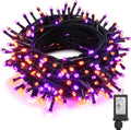 Brizlabs Christmas Lights, 180Ft 500 LED Color Changing Christmas Lights with Remote Timer, 11 Modes Warm White & Multicolor LED String Lights, Dimmable Decorative Xmas Lights for Indoor Outdoor Tree Home & Garden > Lighting > Light Ropes & Strings BrizLabs Purple & Orange 1 Pack 