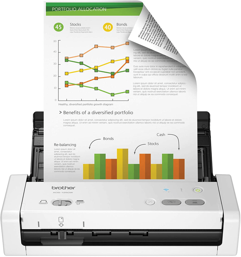 Brother Wireless Portable Compact Desktop Scanner, ADS-1250W, Easy-to-Use, Fast Scan Speeds, Ideal for Home, Home Office or On-the-Go Professionals Electronics > Print, Copy, Scan & Fax > Scanners Brother Renewed Model: ADS1250W  