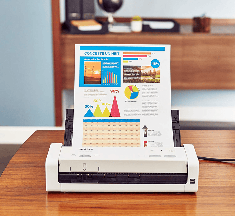 Brother Wireless Portable Compact Desktop Scanner, ADS-1250W, Easy-to-Use, Fast Scan Speeds, Ideal for Home, Home Office or On-the-Go Professionals Electronics > Print, Copy, Scan & Fax > Scanners Brother   
