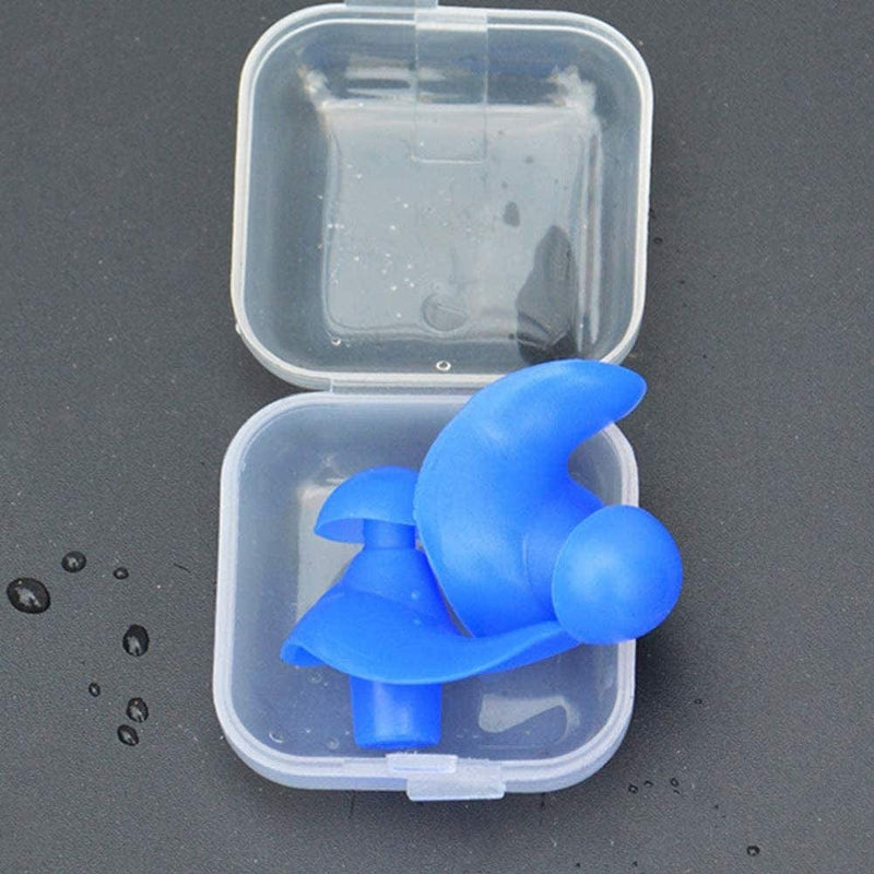 Bticx Upgraded Swimming Earplugs with Storage Box, 1Pair Waterproof Silicone Swimming Earplugs for Adult, Children Diving Soft Anti-Noise Ear Plug for Surfing, Sleeping, Bathing, Work Sporting Goods > Outdoor Recreation > Boating & Water Sports > Swimming Bticx   