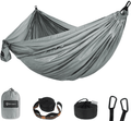 BTRWOR Hammock - Lightweight Camping Hammock - Single & Double - Breathable,Quick-Drying Portable Hammock - Backpacking Gear, Travel, and Camping Accessories Home & Garden > Lawn & Garden > Outdoor Living > Hammocks Btrwor Grey 1 Person 
