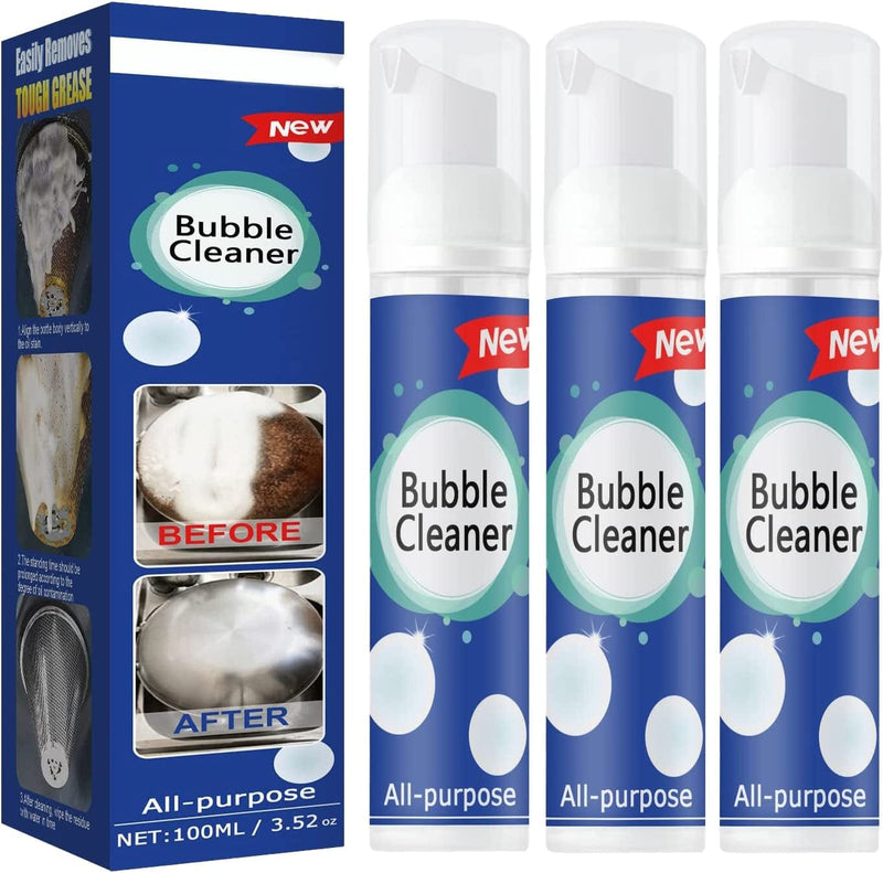 Bubble Cleaner - 2023 New Cleaning Spray, Foam Cleaner, All-Purpose Rinse- Cleaning Sprayfor Range Hood, Oven, Pots, Grill, Sink(30/100Ml) (3Pce 30Ml) Home & Garden > Household Supplies > Household Cleaning Supplies SLKEX 3pce 100ml  