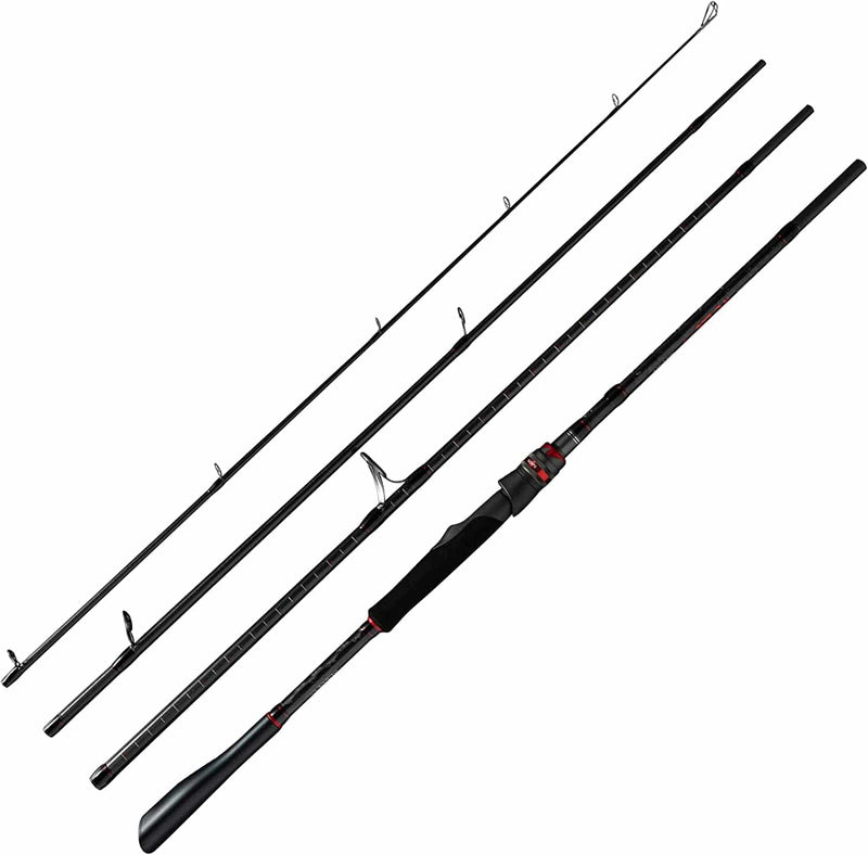 BUDEFO Travel Portable Baitcasting Fishing Rods Spinning and Casting Rod 24 Ton Carbon 6Ft-11Ft 3Pc and 4Pc Fishing Pole Sporting Goods > Outdoor Recreation > Fishing > Fishing Rods BUDEFO   