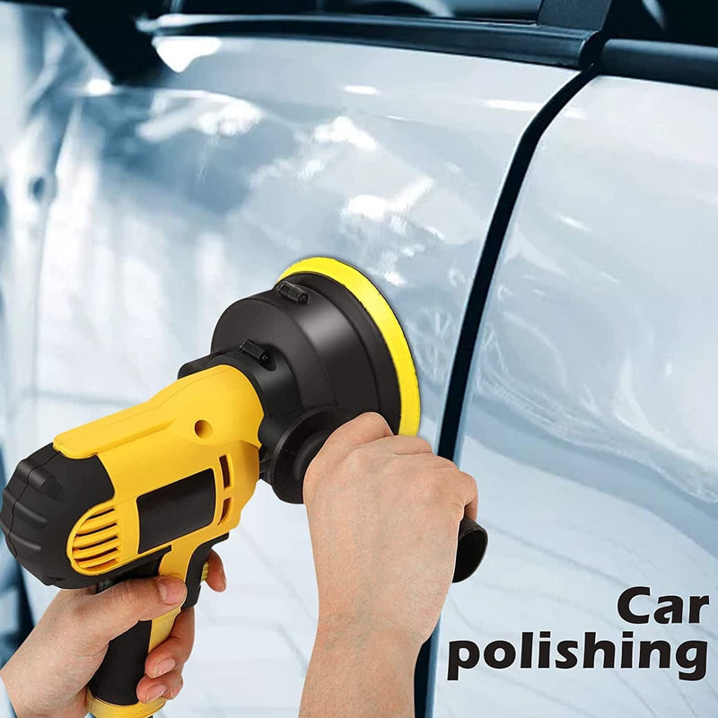 Buffer Polisher for Car Detailing,12 Items Variable Speed Car Polisher,5-Inch,Dual Action Random Orbital, Detachable Handle Car Waxing Cleaning Kit Perfect for Car/Boat/Home Appliance