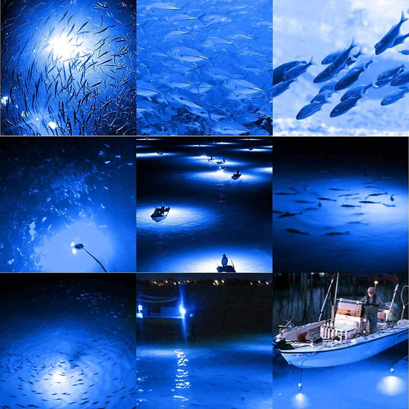 BUTIAN LED Fishing Lights-Waterproof Outdoors Underwater Dock Night Fishing Light-Lure Bait Battery Powered Underwater Fishing Light to Attract & Catch More Crappie,Halo AL320C Headtorch Home & Garden > Pool & Spa > Pool & Spa Accessories BUTIAN   