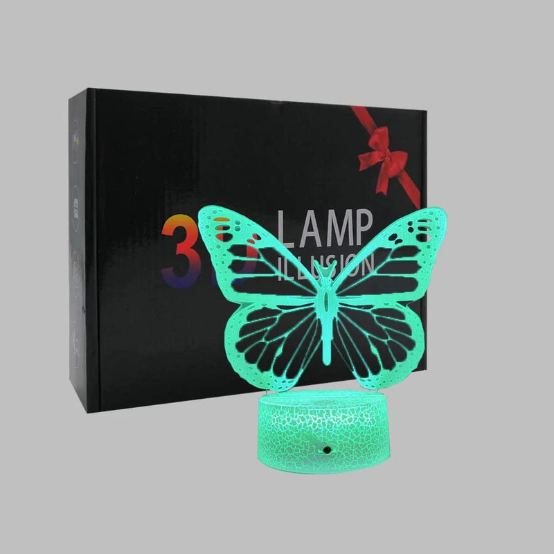 Butterfly Night Light, Birthday Gift for Girls 3D Illusion Lamp Kids Bedside Lamp with 16 Colors Changing Remote Control Butterfly Toys Girls Gifts Home & Garden > Lighting > Night Lights & Ambient Lighting Cenlit   