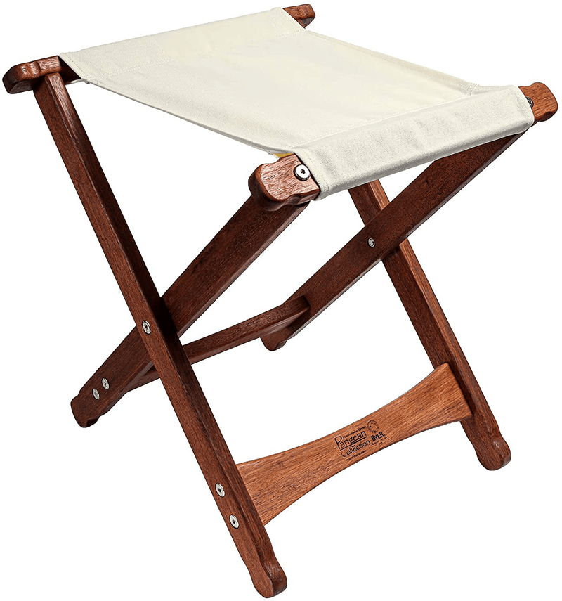 BYER of MAINE, Pangean, Folding Stool, Natural, Hardwood, Easy to Fold and Carry, Wood Folding Stool, Canvas Camp Stool, Perfect for Camping, Matches All Furniture in the Pangean Line Sporting Goods > Outdoor Recreation > Camping & Hiking > Camp Furniture BYER OF MAINE Natural 1 