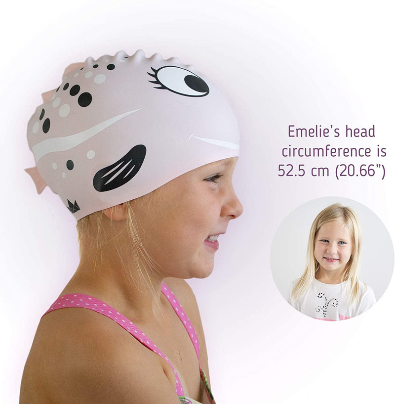 The Friendly Swede Kids Silicone Swim Cap Kids, Swim Caps for Girls and Boys, Swimming Cap for Kids, Kids Swim Cap, Swimming Caps, Toddler Swim Cap - with Fun Animal Print (2-Pack) Sporting Goods > Outdoor Recreation > Boating & Water Sports > Swimming > Swim Caps The Friendly Swede   