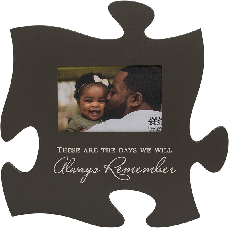 P. Graham Dunn Memories White Distressed Wood Look 4 X 6 Wood Puzzle Wall Plaque Photo Frame Home & Garden > Decor > Picture Frames P. Graham Dunn Multicolored Days  
