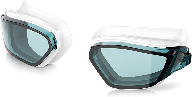 Swim Goggles, Interchangeable Lenses Swimming Goggles anti Fog, No Leaking and UV Protection Goggles for Adult Man and Women Sporting Goods > Outdoor Recreation > Boating & Water Sports > Swimming > Swim Goggles & Masks VECUKTY D-only Lens-off White  