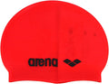 Arena Unisex Silicone Swim Cap for Adults, Solids and Prints Sporting Goods > Outdoor Recreation > Boating & Water Sports > Swimming > Swim Caps arena Red Black  