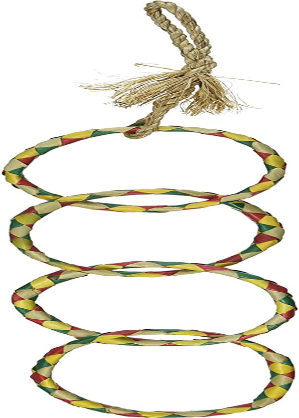 Planet Pleasures 4 Ring Chain 17" Small Bird Toy Animals & Pet Supplies > Pet Supplies > Bird Supplies > Bird Toys Nor Pac Pet Products Small 17"  