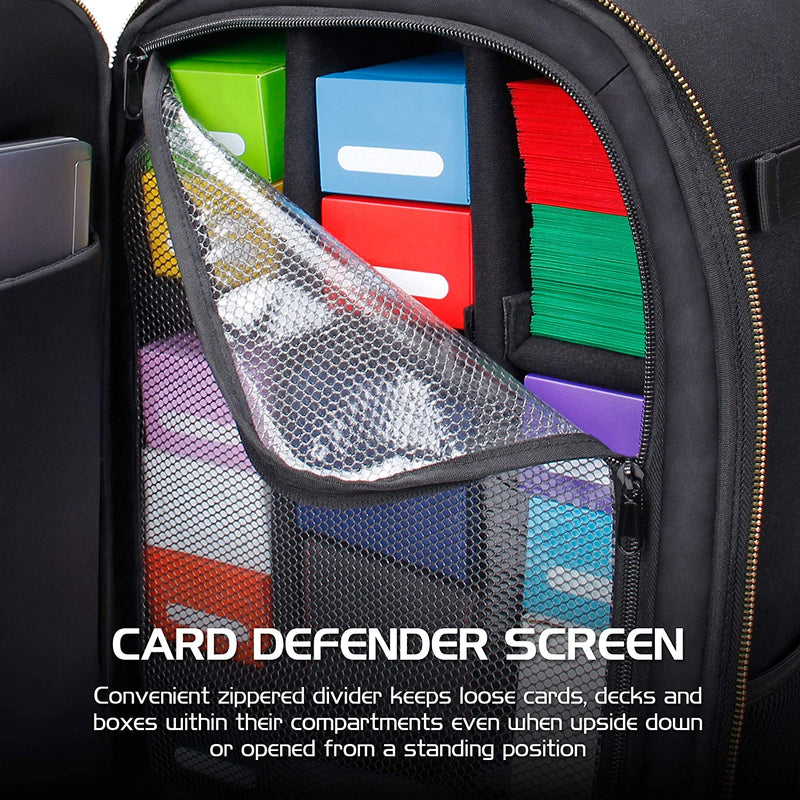 ENHANCE MTG Backpack Playing Card Case - Card Game Backpack Card Holder for Deck Boxes, Sleeved Cards, Large Playmats, and Other Gaming Accessories - Reinforced Padded Design Adjustable Dividers Sporting Goods > Outdoor Recreation > Winter Sports & Activities ENHANCE   