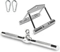 A2ZCARE Combo Tricep Press down Cable Attachment | Multi-Option: Double D Handle, V-Shaped Bar, Tricep Rope, Rotating Straight Bar Sporting Goods > Outdoor Recreation > Fishing > Fishing Rods A2ZCare V Handle + Rotating Bar  