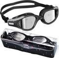 Swimstars Swim Goggles for Adult Men Women Youth | Anti-Fog Lenses with UV Protection | No Leaking Pool Water Glasses Sporting Goods > Outdoor Recreation > Boating & Water Sports > Swimming > Swim Goggles & Masks SwimStars Black, Mirrored Lens  