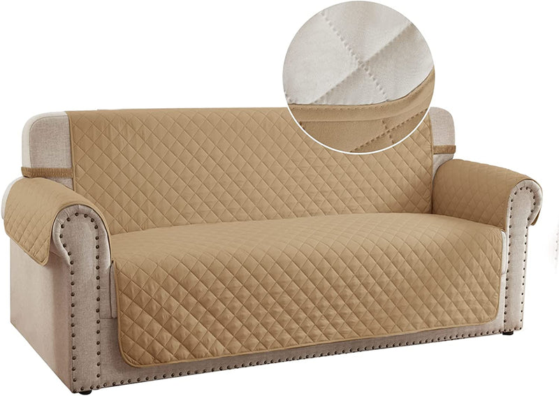 RHF Reversible Sofa Cover, Couch Covers for Dogs, Couch Covers for 3 Cushion Couch, Couch Covers for Sofa, Couch Cover, Sofa Covers for Living Room,Sofa Slipcover,Couch Protector(Sofa:Chocolate/Beige) Home & Garden > Decor > Chair & Sofa Cushions Rose Home Fashion Taupe/Beige Medium 