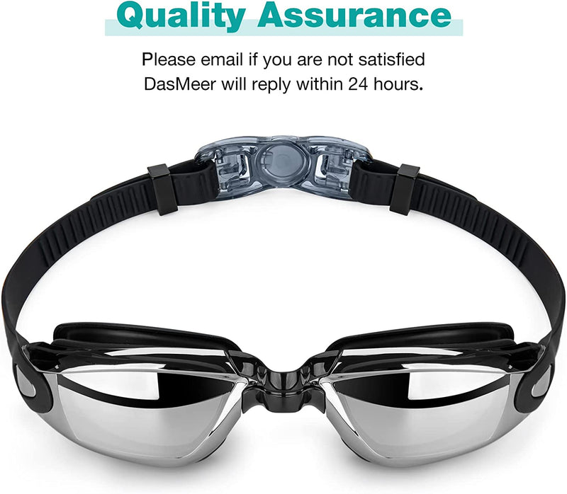 Dasmeer Swim Goggles, No Leaking anti Fog UV Protection Swimming Goggles for Adult Men Women Teens Sporting Goods > Outdoor Recreation > Boating & Water Sports > Swimming > Swim Goggles & Masks DasMeer   