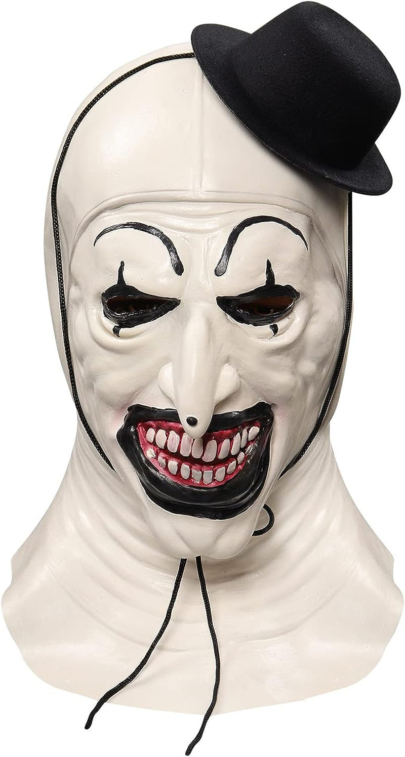 Terrifier Costume Art the Clown Cosplay Outfits the Killer Clown Jumpsuit Bodysuit Headgear for Halloween