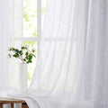 FMFUNCTEX Blue White Curtains for Bedroom 84" Grey Tree Print Half-Blackout Curtain Panel with Liner Branch Curtain for Living Room,50” X 2 Panels Width Grommet Top Sporting Goods > Outdoor Recreation > Fishing > Fishing Rods Fmfunctex Embroidered: White 54" x 96" 