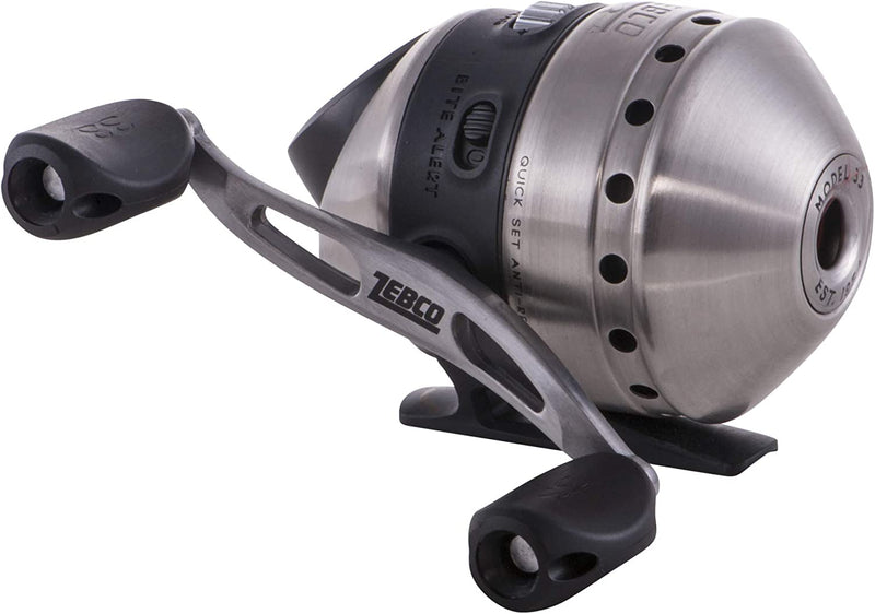 Zebco 33 Spincast Fishing Reel, Quickset Anti-Reverse with Bite Alert, Smooth Dial-Adjustable Drag, Powerful All-Metal Gears with a Lightweight Graphite Frame Sporting Goods > Outdoor Recreation > Fishing > Fishing Reels Zebco 33 Spincast - Black (2016)  