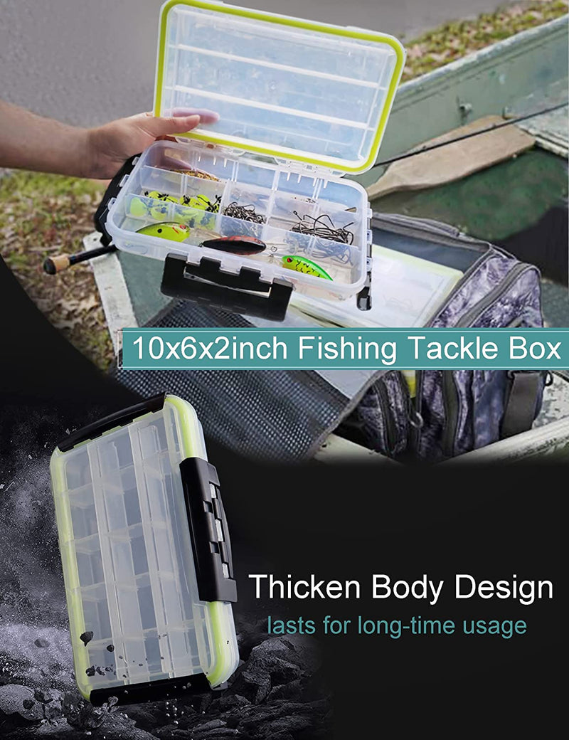 Waterproof Tackle Box Waterproof Box for Kayaking Water Proof Container Case Watertight Tackle Boxes for Fishing Lures Storage Sporting Goods > Outdoor Recreation > Fishing > Fishing Tackle Avlcoaky   