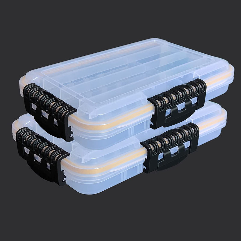 Transparent Airtight Fishing Tackle Box 3600/3700 Tackle Trays with Removable Dividers Waterproof Sunscreen Lure Box for Freshwater Saltwater Tackle Storage Tackle Box Organizer Ruisheng AT(3600×1) Sporting Goods > Outdoor Recreation > Fishing > Fishing Tackle Ruisheng AT 3600×2  