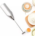 Electric Egg Beater DIY Cake Tool Kitchen Food Mixer-Home Appliances Mixers Chocolate Egg Coffee Beater Electric Whisk Warewith Frother Wand Handheld Battery Operated Foam Maker |Latte Stirrer(Silver) Home & Garden > Kitchen & Dining > Kitchen Tools & Utensils Generic Silver  