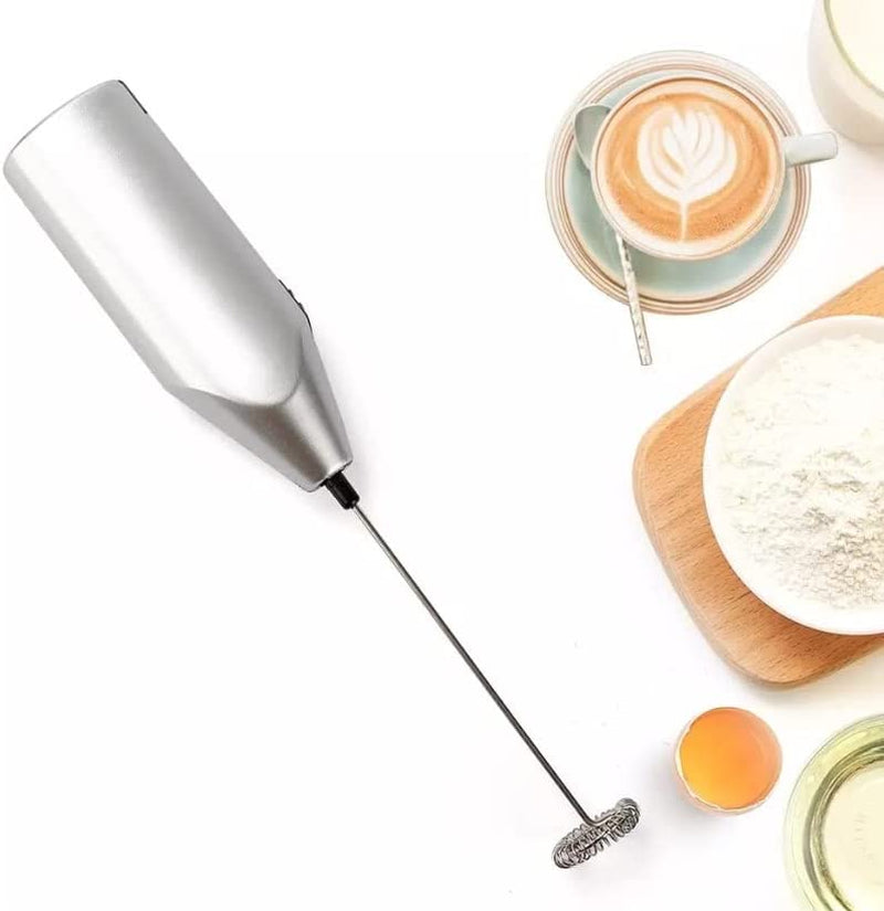 Electric Egg Beater DIY Cake Tool Kitchen Food Mixer-Home Appliances Mixers Chocolate Egg Coffee Beater Electric Whisk Warewith Frother Wand Handheld Battery Operated Foam Maker |Latte Stirrer(Silver) Home & Garden > Kitchen & Dining > Kitchen Tools & Utensils Generic Silver  
