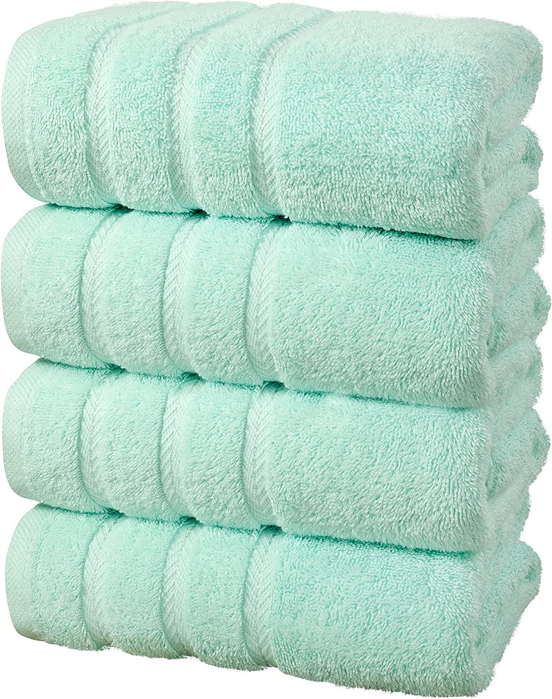 Comfort Realm Ultra Soft Towel Set, Combed Cotton 600 GSM 100 Percent Cotton (White, 1 Bath Sheet) Home & Garden > Linens & Bedding > Towels Comfort Realm Mint 4 Bath Towel 