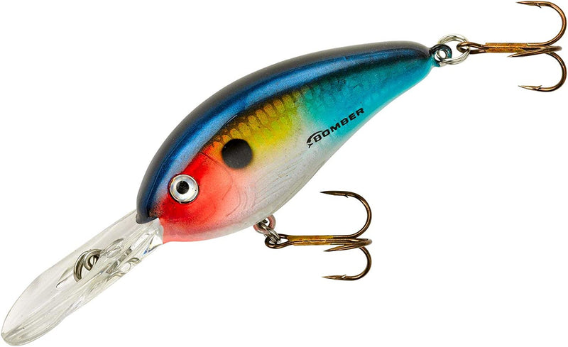 Bomber Lures Fat Free Shad Crankbait Bass Fishing Lure Sporting Goods > Outdoor Recreation > Fishing > Fishing Tackle > Fishing Baits & Lures Pradco Outdoor Brands Threadfin Shad 2 3/8", 3/8 oz 