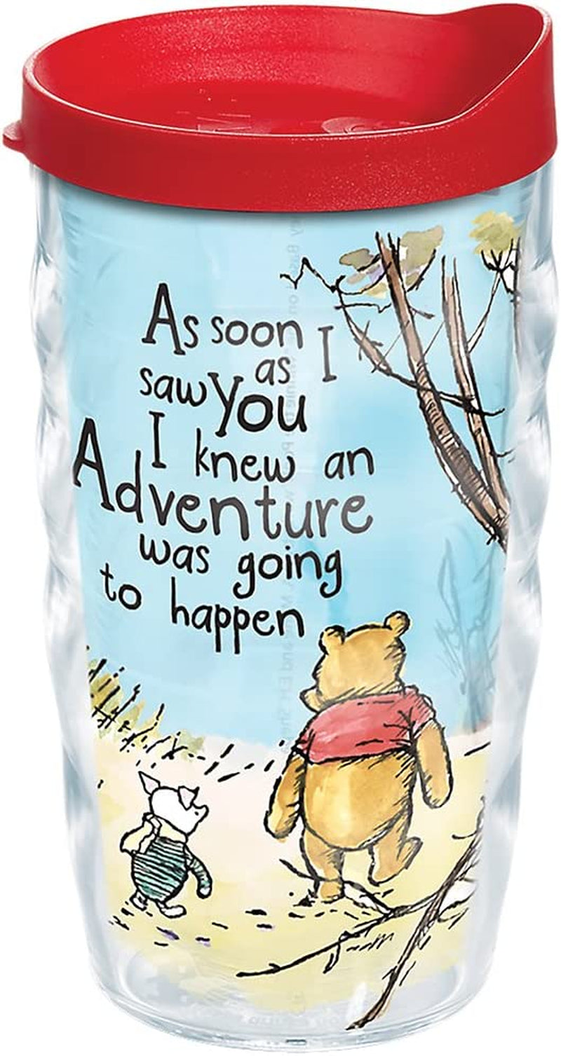 Tervis Made in USA Double Walled Disney - Winnie the Pooh Adventure Insulated Tumbler Cup Keeps Drinks Cold & Hot, 24Oz Water Bottle, Lidded