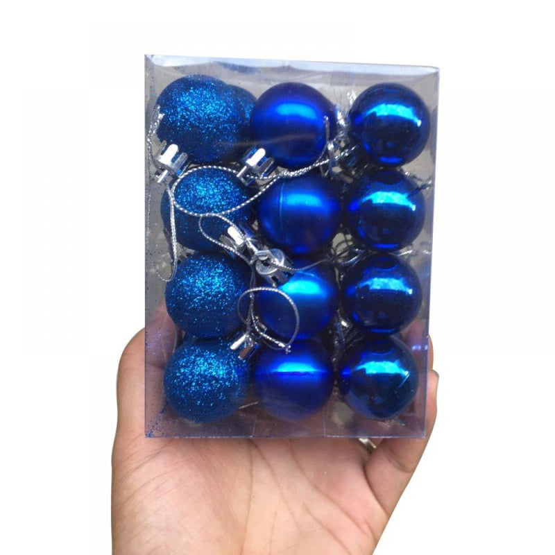 Leonard Christmas Balls Christmas Ornaments Mini Christmas Ornaments Gold/ Silver/ Red/ Purple/ Blue/ Rose Red/ Green/ Pink/ Bronze/ Black/ White Christmas Decoration Supplies , 24Pcs Home Home & Garden > Decor > Seasonal & Holiday Decorations& Garden > Decor > Seasonal & Holiday Decorations Leonard Mountain Blue  